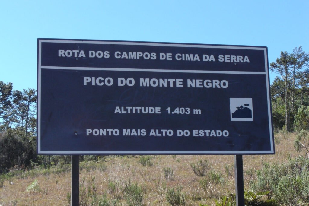 São José dos Ausentes - Pico do Monte Negro 1403 metros de altitude