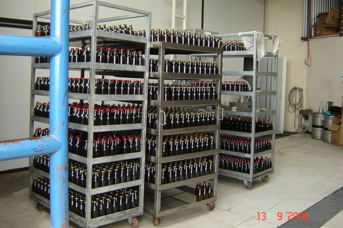 Parte da produção da Cerveja Colonos del Llanquihue.