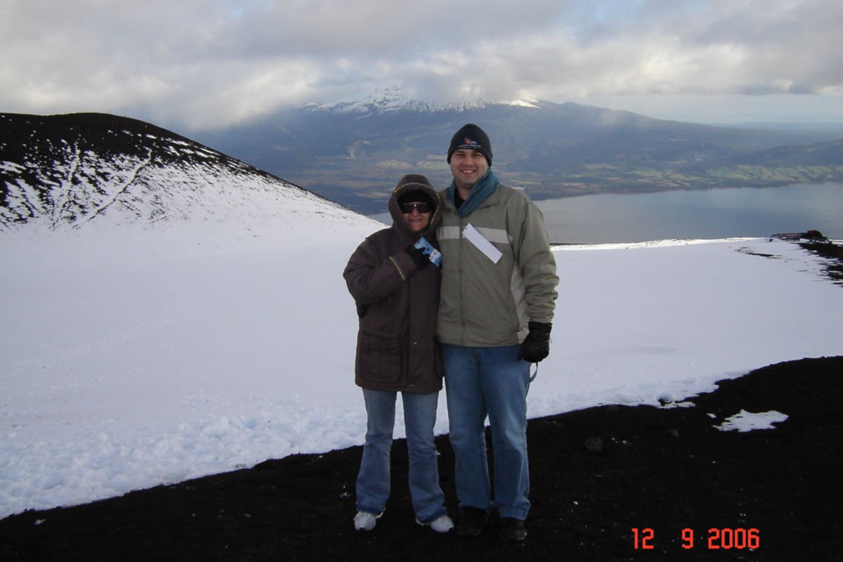E na direção do Lago Llanquihue se vê também o vulcão Calbuco.
