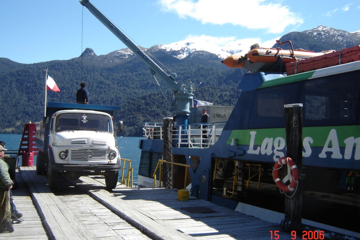 Chegada em Peulla, Cruce de Lagos, Chile.