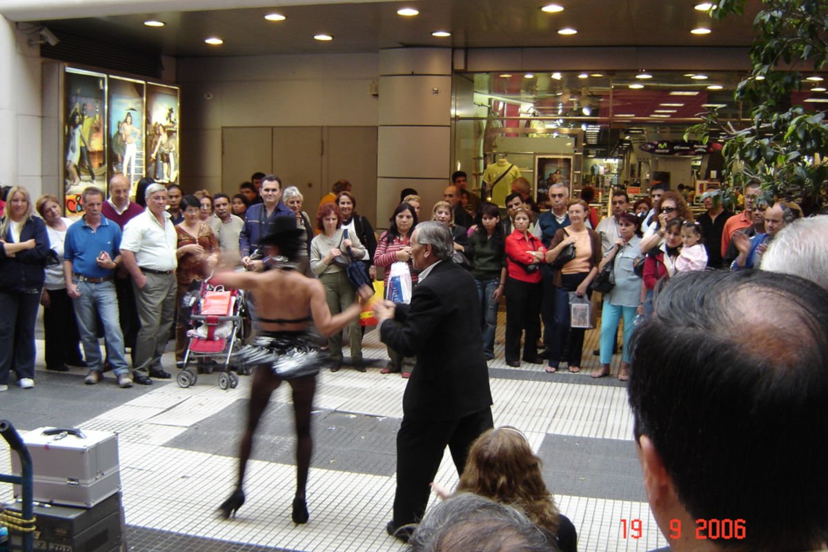 Tango na Rua Florida em Buenos Aires.