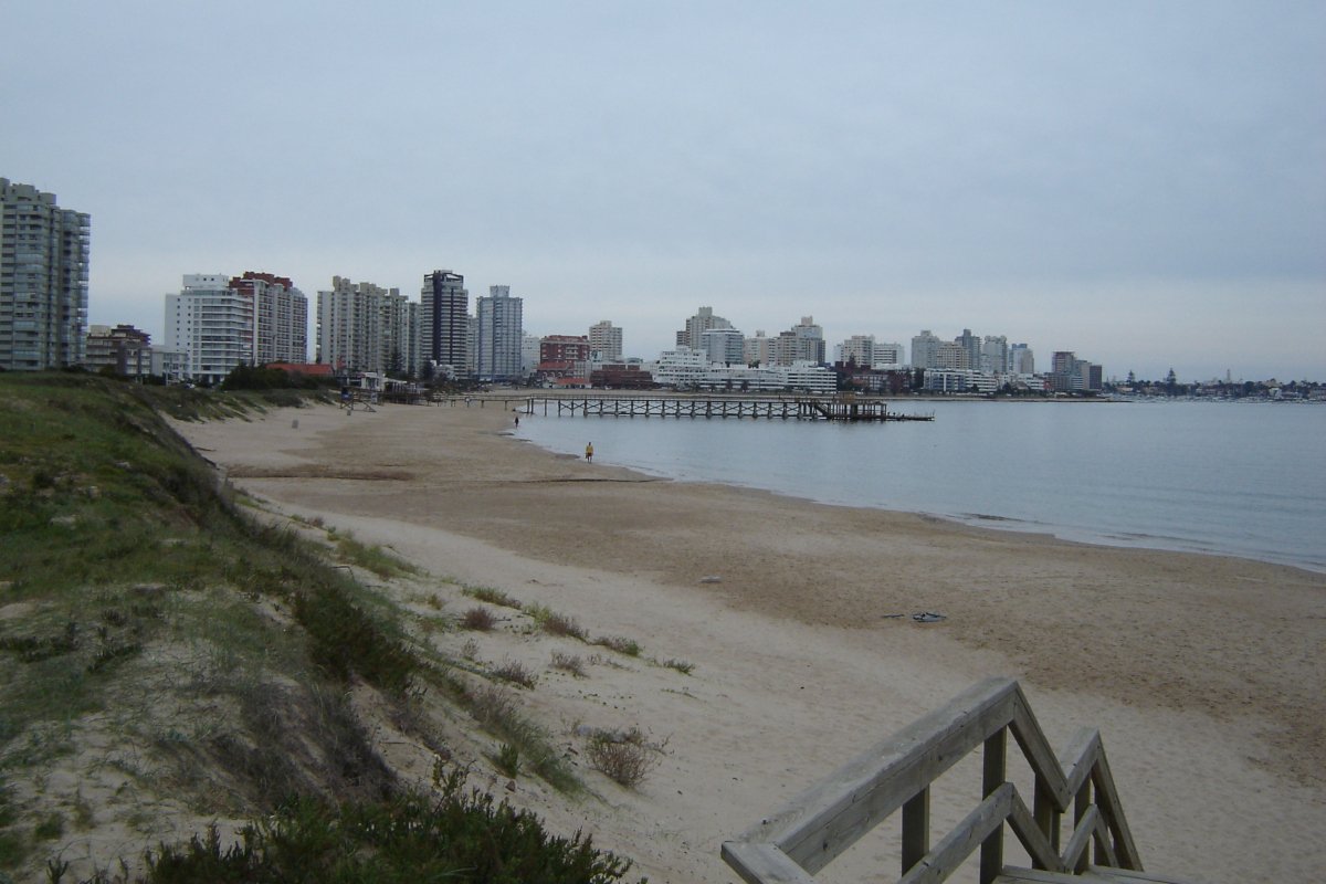 Vista da península de Punta del Este no Uruguai.