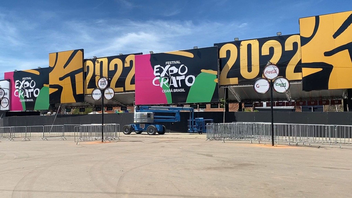 Parte da estrutura do Festival Expocrato que receberá mais de 50 artistas.