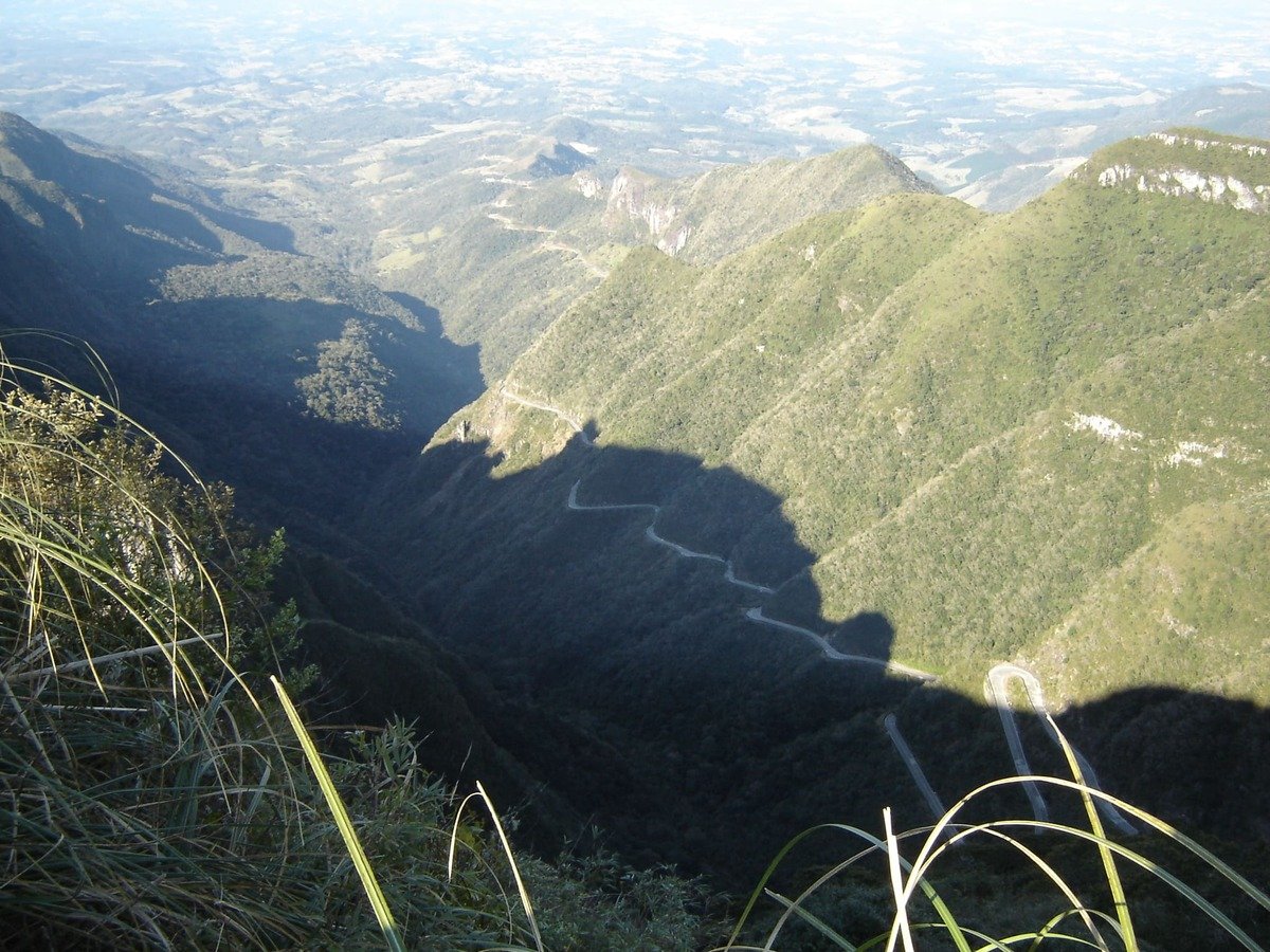 Vista da Serra do Rio do Rastro a partir do mirante.