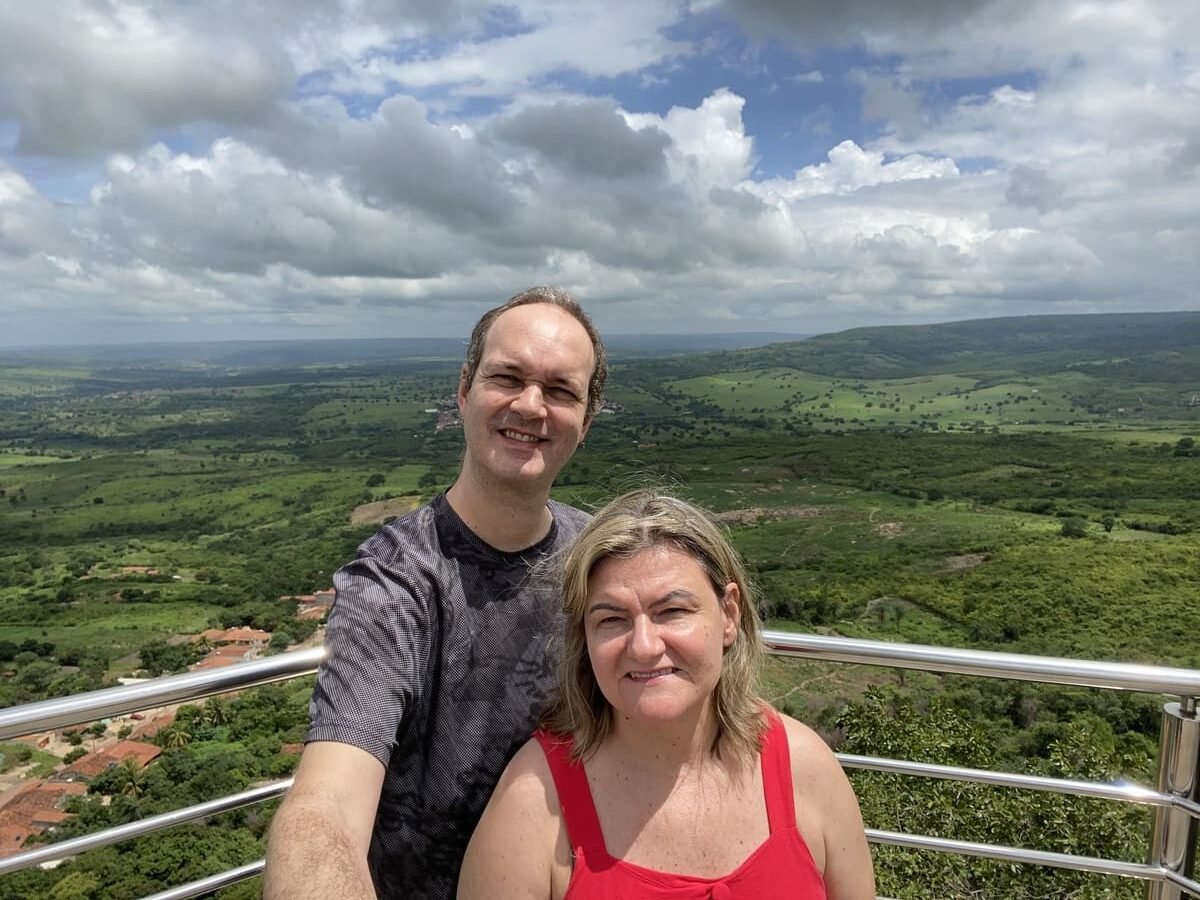 Vista panorâmica da Chapada do Araripe a partir do Pontal da Santa Cruz em Santana do Cariri.